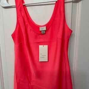 a new day Coral-Pink Scoop Neck Tank